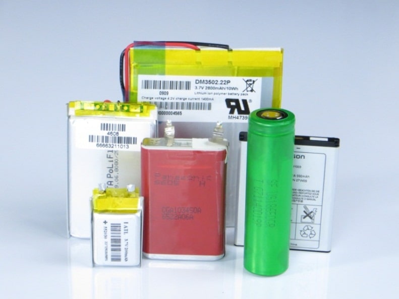 Many types of Lithium-ion Batteries
